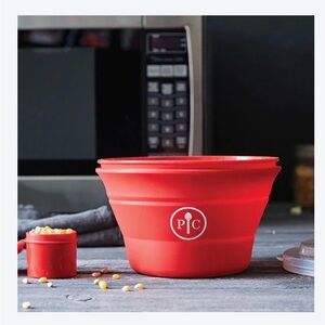 The Pampered Chef Red Popcorn Maker